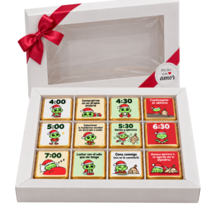 Caja de 12 chocolates – La Agenda del Grinch